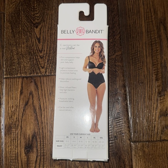NWT Belly Bandit Black C-Section Recovery Undies Size Small In Nude - Picture 2 of 4
